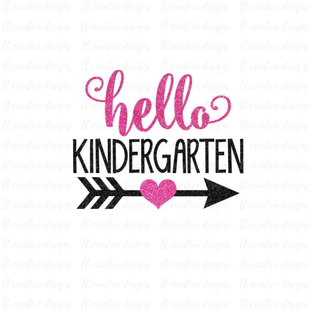 Download Hello Kindergarten SVG School SVG SVG Files Silhouette | Etsy