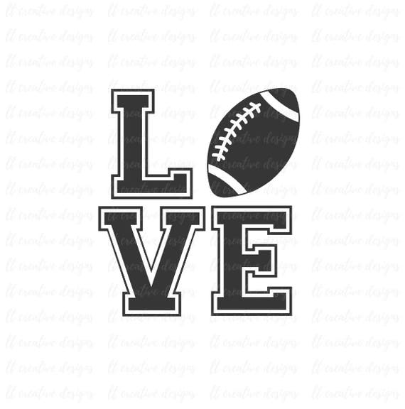 Download Football Love SVG Football SVG Football Cut Files Svg | Etsy