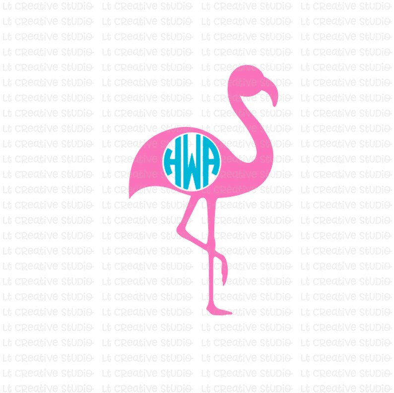 Download Flamingo SVG Flamingo Monogram SVG Beach SVG Summer Svg ...