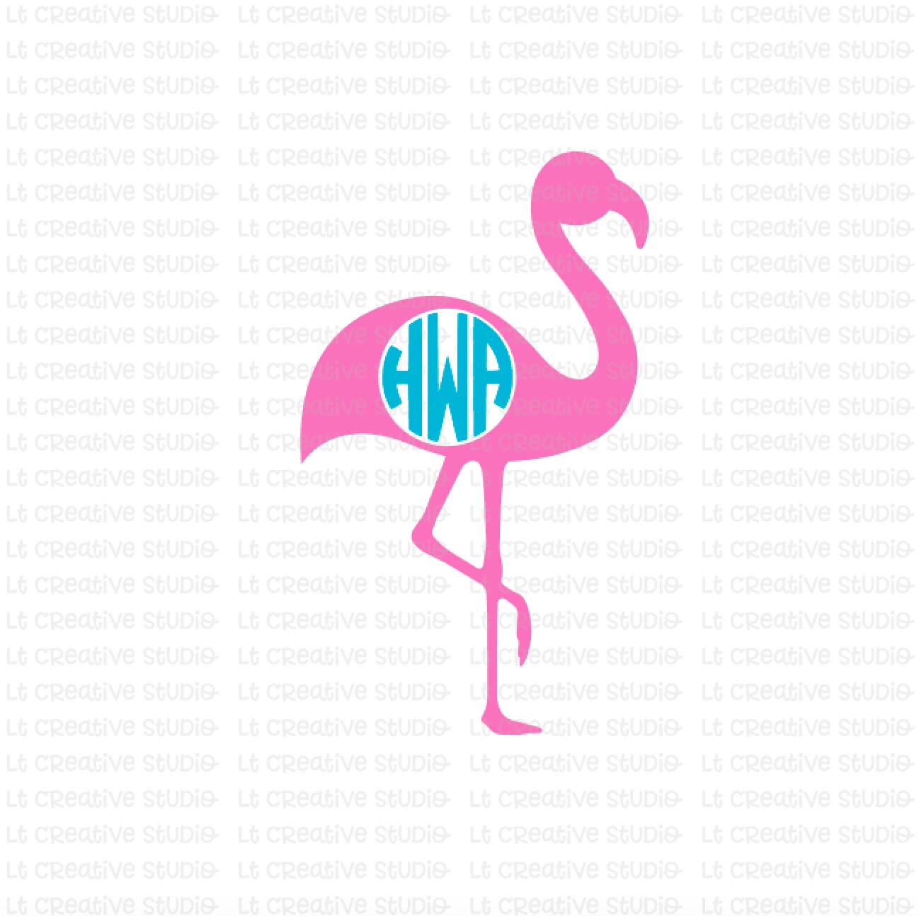 Download Flamingo SVG Flamingo Monogram SVG Beach SVG Summer Svg ...
