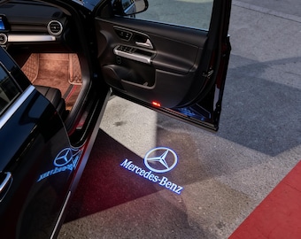 2X Mercedes Benz-logo led-deurprojectorverlichting, welkomstlampje voor Mercedes-modellen — Controleer de compatibiliteit!