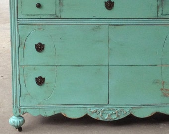 Antique Dresser Bathroom Vanity: Custom Shabby Chic Furniture (37"-48")