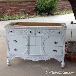 Antique Dresser Bathroom Vanity: Custom Cabinet Conversion (37&quot;-48&quot; Wide)