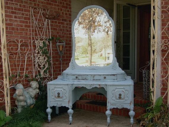 MAKEUP VANITY In Your Color! Order Your Own Antique Vanity - Shabby Chic - Custom Painted Vanity GORGEOUS!
