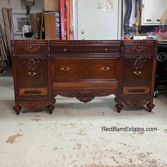 Exclusive 69" Hand Restored Antique Wood Bathroom Vanity