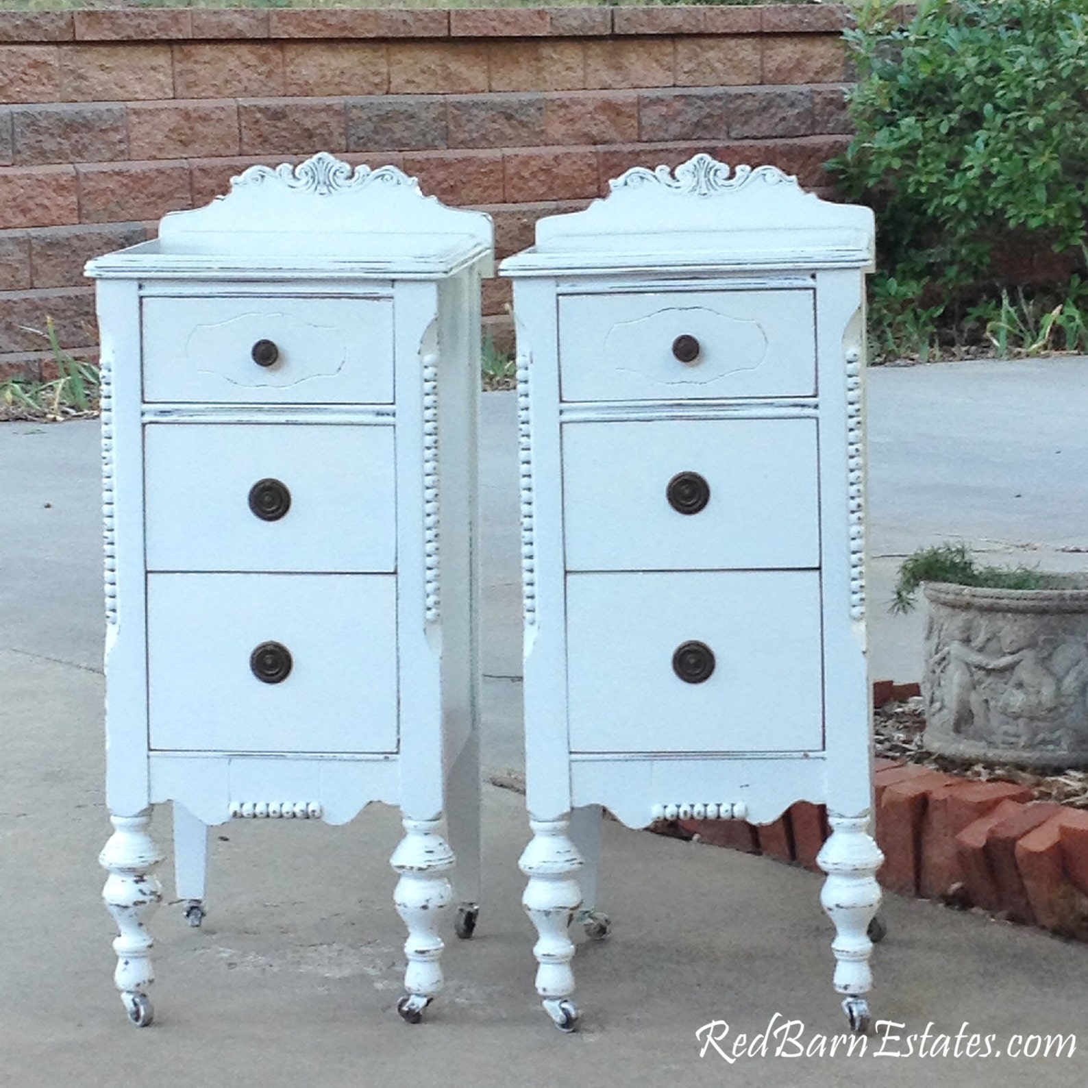 Antique Nightstands Will Refinish Paint in Any Color Designer Etsy