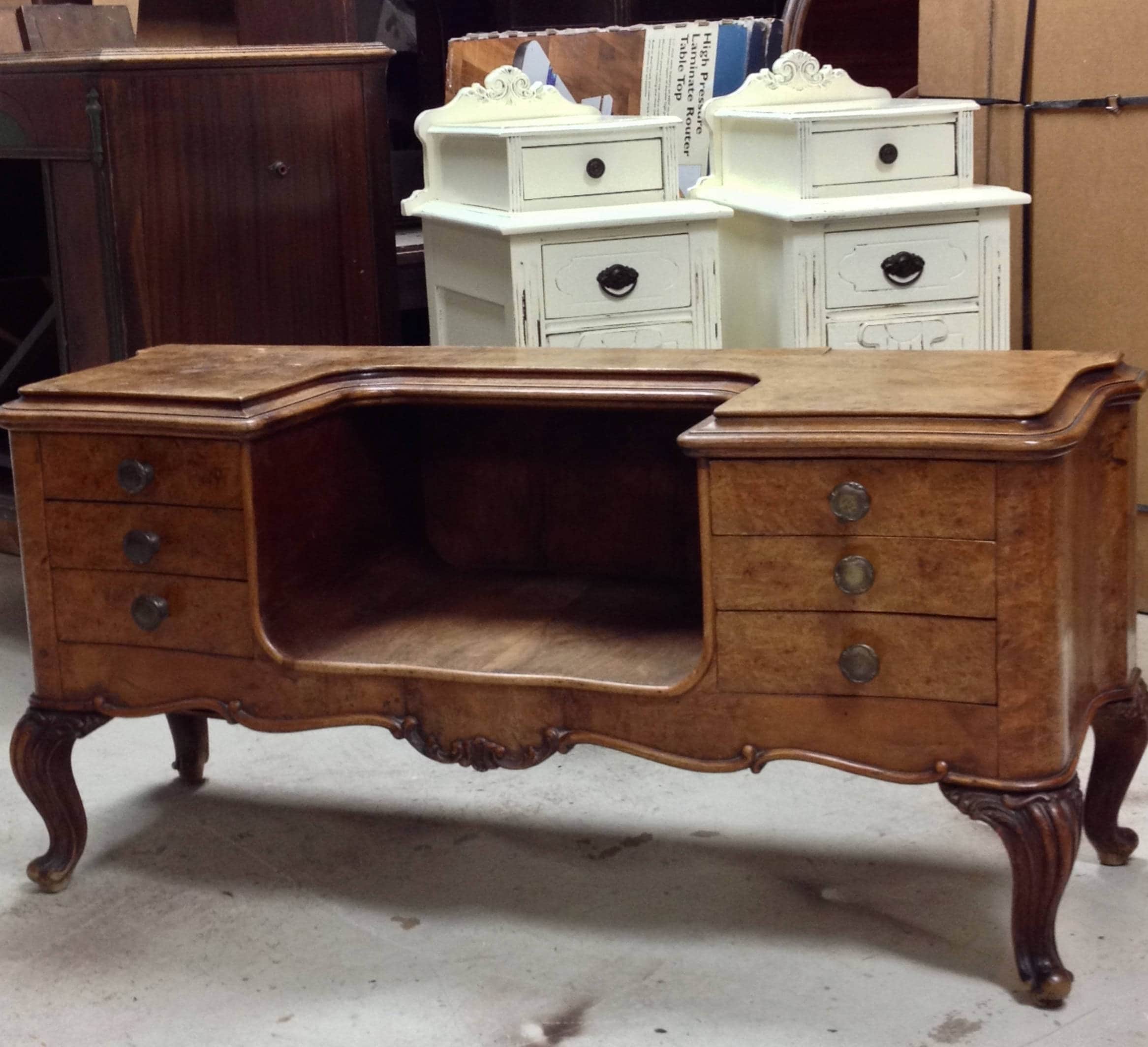 MAKEUP VANITY For Custom Order Shabby Chic Painted Distressed Restored
