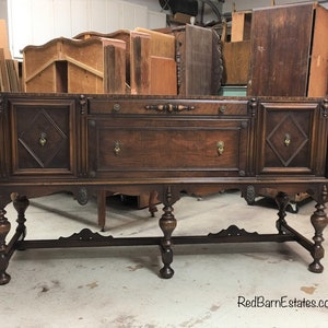 Antique Dresser Bath VANITY - Beautiful Wood Finish - 49" to 60" - Dresser Converted For Bathroom Sink! The Shabby Chic Furniture