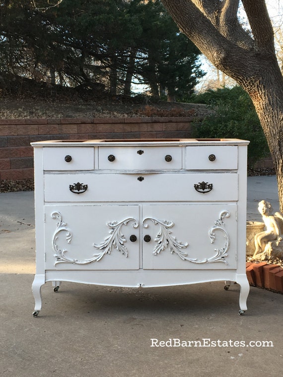 Bathroom Vanity Antique Custom Converted TO ORDER From Antique Dresser Painted Bathroom Vanities Shabby Chic Farmhouse