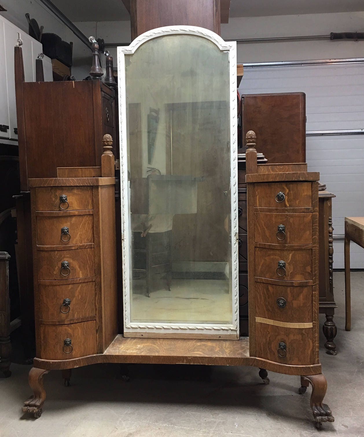 MAKEUP VANITY For Custom Order Shabby Chic Painted Distressed Restored