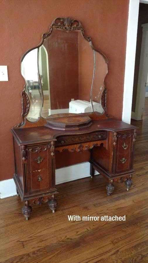 antique makeup dresser