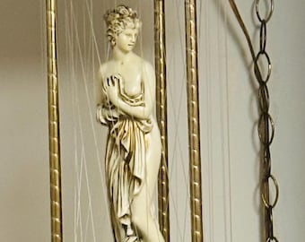 1970s Creators Inc. Rain Lamp, Greek Goddess Figurine, Quiet Motor, 34" Tall Beautiful Condition. Works Perfectly