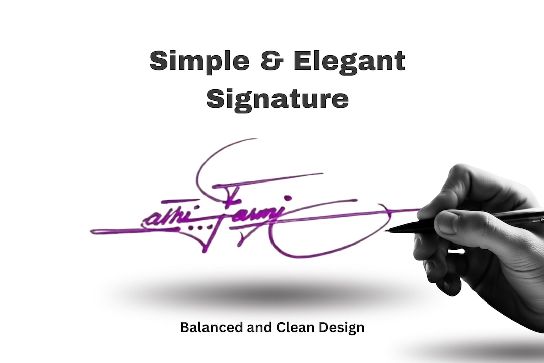 Simple Elegant Digital Signature | Personalized Name Signature With ...