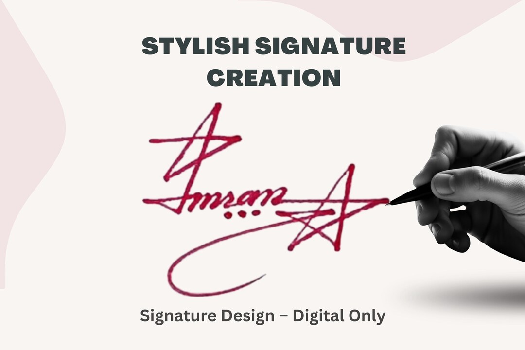 Elegant Signature Creation Service | Custom Autograph Design With ...