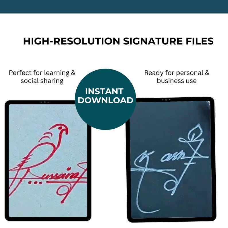 Custom Handwritten Signature Design With Practice PDF HD Video ...