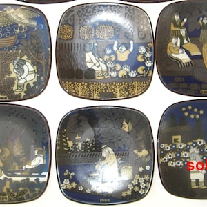 置物 ARABIA - ARABIA Raija Uosikkinen KALEVALA 1984 Arabia Kalevala, year plate, Raija Uosikkinen, 1984