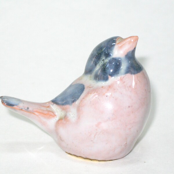 Dissing Keramik Denmark Vintage Bird Figurine - Danish Modern Pottery Finch w/ Original Label