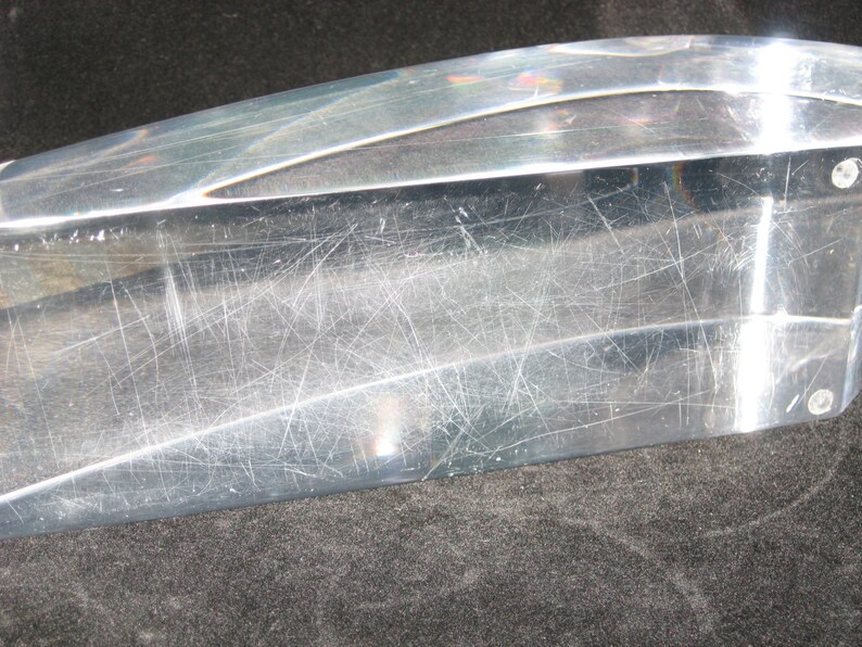 Ritts Astrolite Lucite Bookends Pair of Sculptures Mid-Century Modern Hollis-Jones era Paperweights