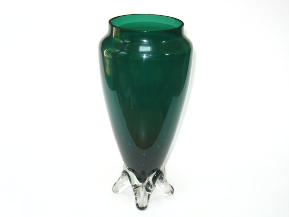 Tiffin Glass Killarney Green Footed Rocket Vase Art Deco C. - Etsy