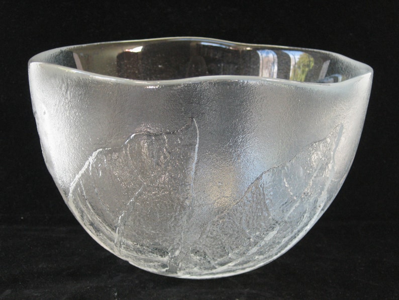 Kosta Boda PARTY Leaf Salad Serving Bowl Ann Warff Mid Etsy