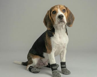 Anti-Rutsch-Socken für Hunde mit Riemen, rutschfester Pfotenschutz, Indoor-Traktionsstiefel
