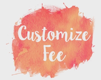 Cargos por personalización / Pago adicional