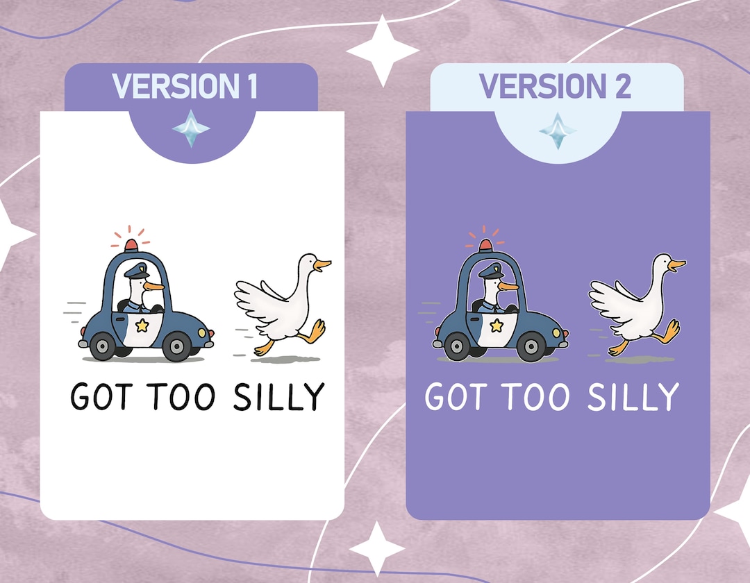 Silly Goose Police Chase PNG, Got Too Silly Meme Art, Funny Goose ...