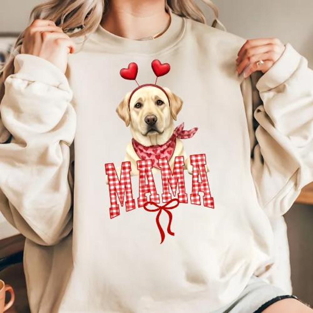 Labrador Retriever Mama PNG, Valentine Dog Digital Download ...
