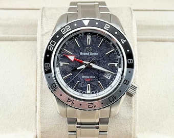 Grand Seiko Inspired Automatic Watch | Black Dial, Stainless Steel 43mm