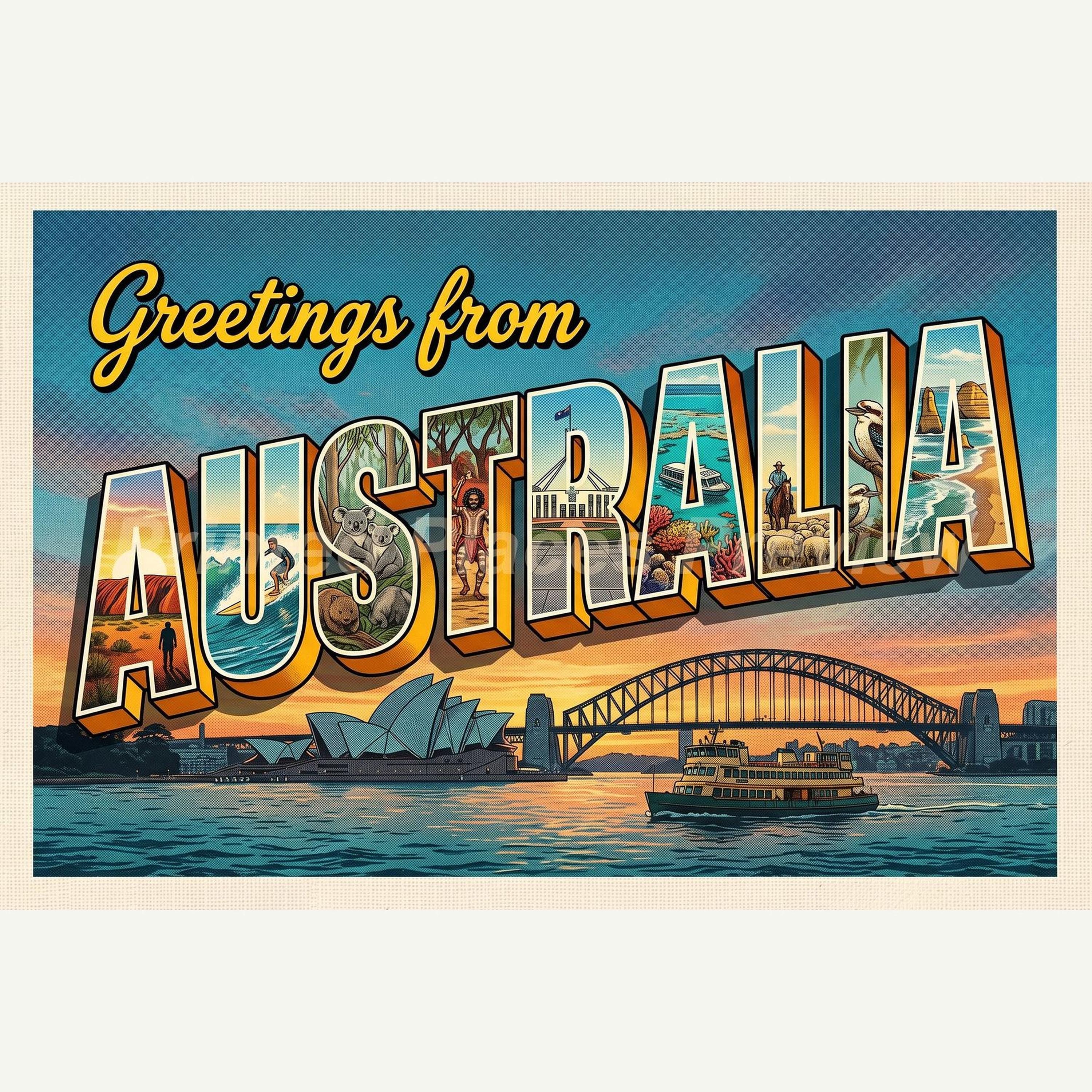 Postcards From Australia - Etsy