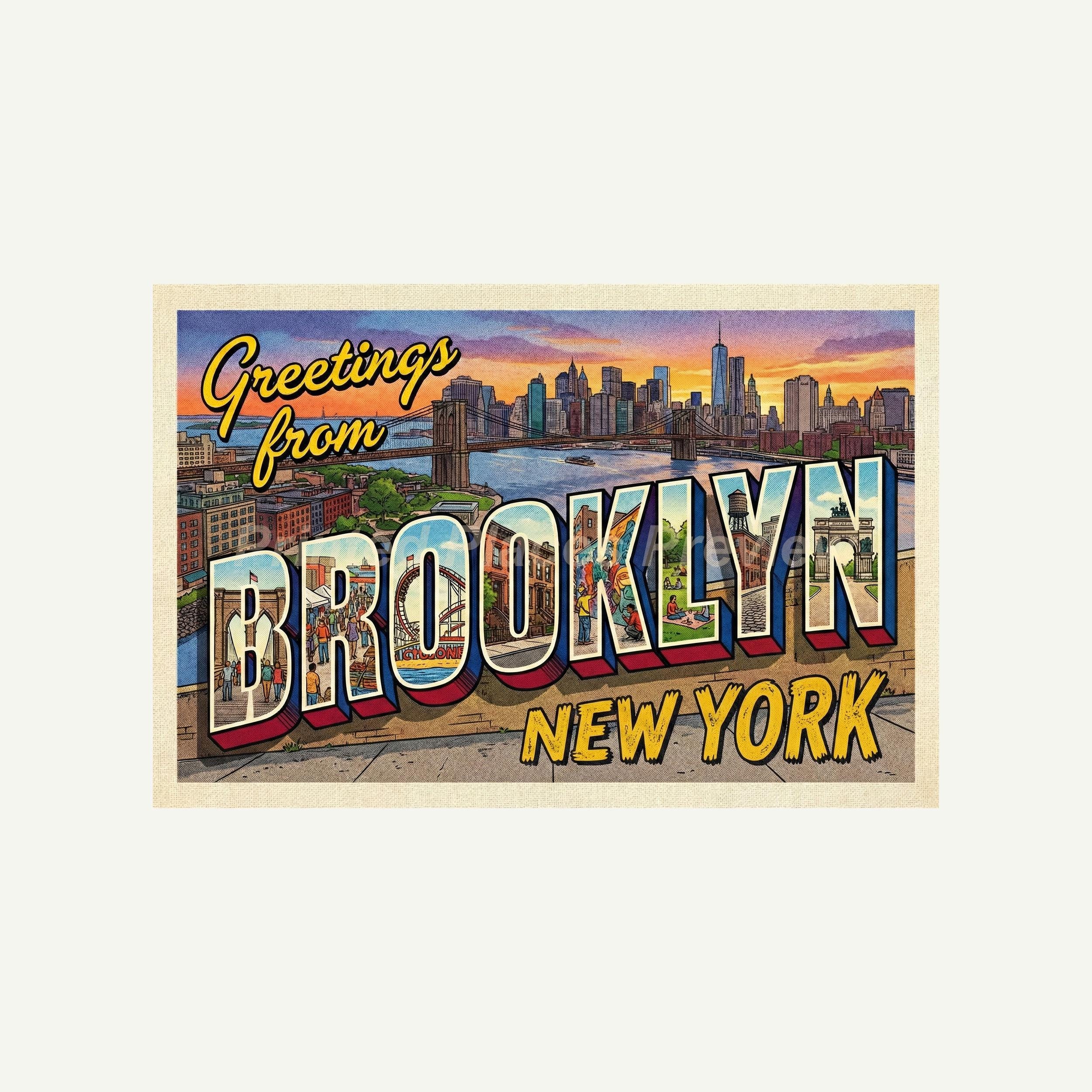 Brooklyn Postcards - Etsy