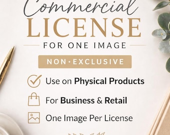 Commercial License for One Image - Physical Product Use