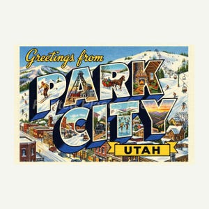 Park City Utah Postcards - Etsy