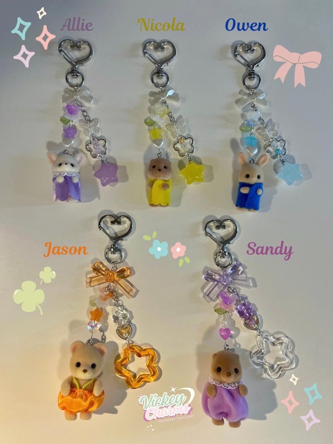Calico Critters/ Sylvanian Families Handmade Keychains - Etsy