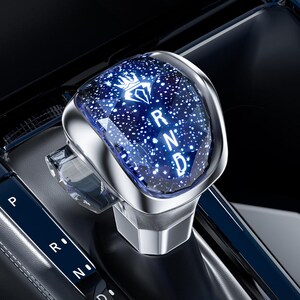 Honda Crystal Gear Shift Knob, RGB LED Gear Shifter for Accord Civic CR-V, Touch-Sensitive Interior Lighting Upgrade