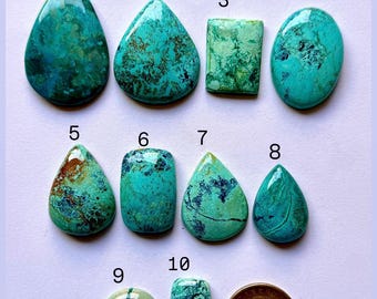 Azurite Shattuckite Cabochon | Natural Blue Copper Gemstone for Jewelry