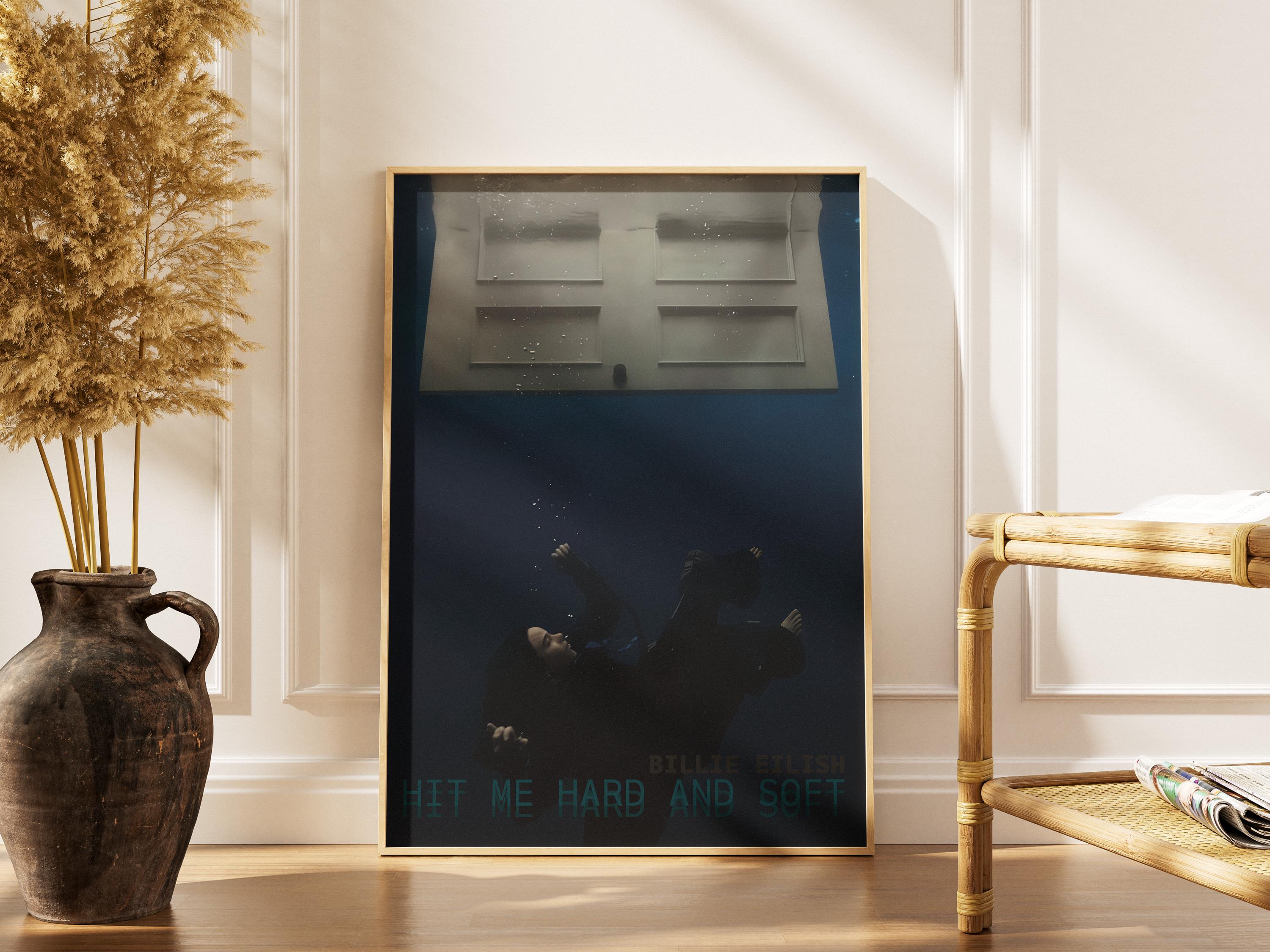 Billie eilish poster hit me hard and soft - Etsy 日本
