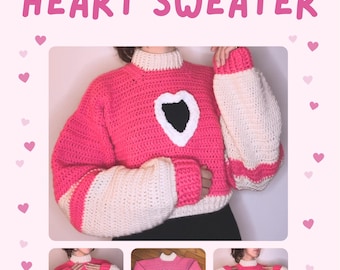 Angel Dust's Heart Sweater - Pattern - Etsy