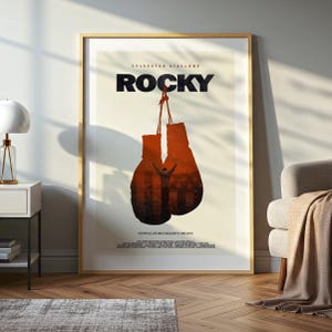 Vintage Movie Poster Wall Art – Vintage Sylvester Stallone Inspirational Print