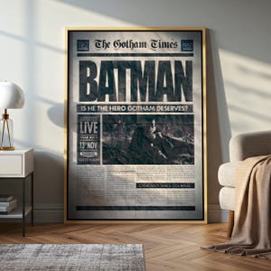 Retro Movie Poster: Minimalist Mid Century Modern Wall Art