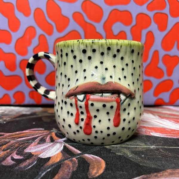 Vampire bite mug