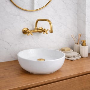 Unlacquered brass Bathroom Faucet