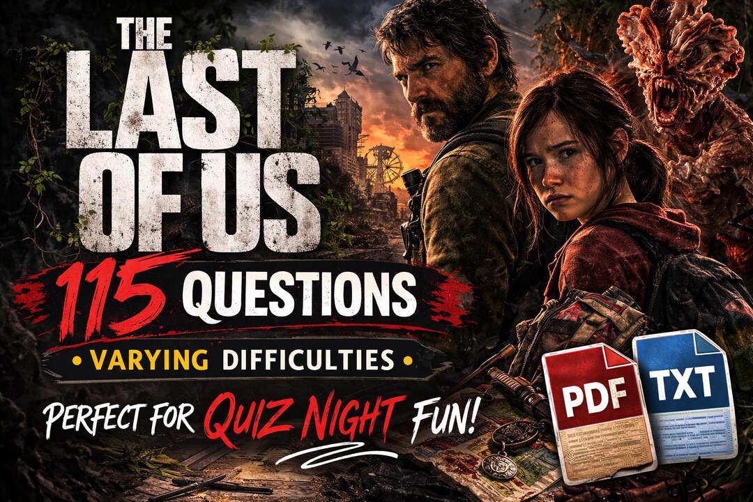The Last of Us Game Trivia Pack – 115 Questions (PDF + TXT + Answer ...