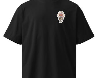 brain control Unisex organic oversized high neck t-shirt