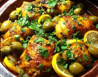 Recette de tajine de poulet à la marocaine PDF Tajine traditionnel facile