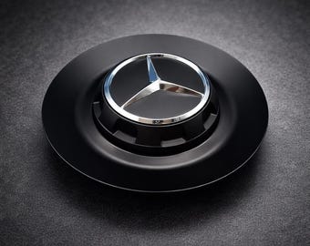 Mercedes Wheel Center Cap, Benz Hub Cap Cover, Gloss Black Wheel Emblem, Car Rim Center Cover Replacement, Auto Accessories（1PC Wheel Cap）