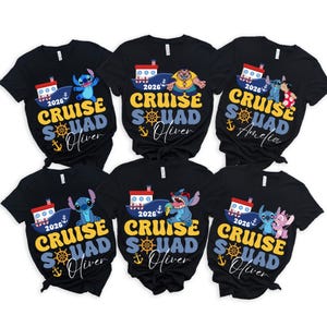 Personalized Cruise Squad Shirt 2026, Lilo Stitch Family Vacation Matching Tee bild 3