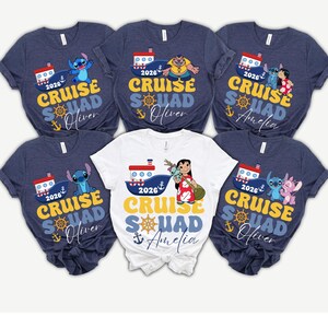 Personalized Cruise Squad Shirt 2026, Lilo Stitch Family Vacation Matching Tee bild 5