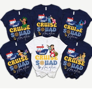 Personalized Cruise Squad Shirt 2026, Lilo Stitch Family Vacation Matching Tee bild 2