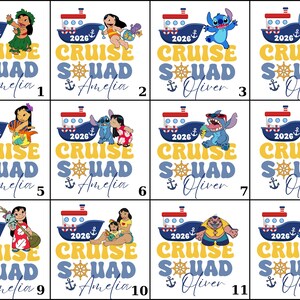 Personalized Cruise Squad Shirt 2026, Lilo Stitch Family Vacation Matching Tee bild 6